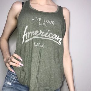 American Eagle Army Green Tank Top